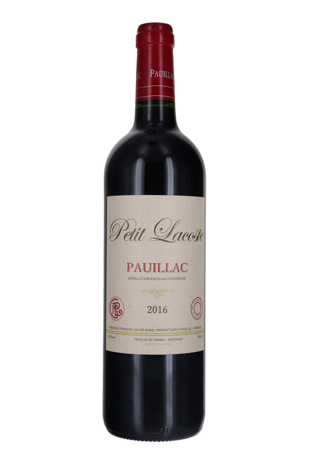 2016 Petit Lacoste, 3rd wine of Château Grand-Puy-Lacoste, Pauillac, Bordeaux, France
