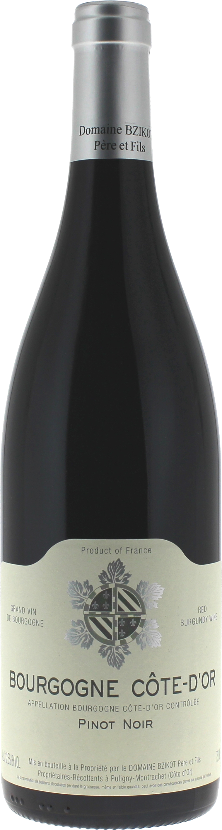 2021 Bourgogne Côte d'Or Pinot Noir, Domaine Sylvain Bzikot, Cote d'Or, Burgundy, France