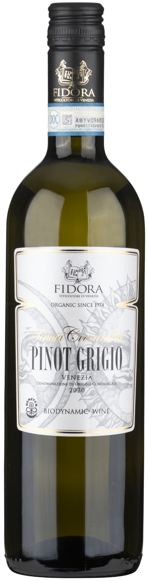 2022 Fidora Pinot Grigio, Organic, Tenuta Civranetta,DOC Venezia, Veneto, Italy