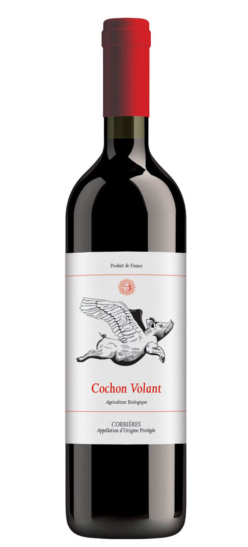 2021 Cochon Volant Rouge, Organic, Château de Caraguilhes, Corbieres, Languedoc, France