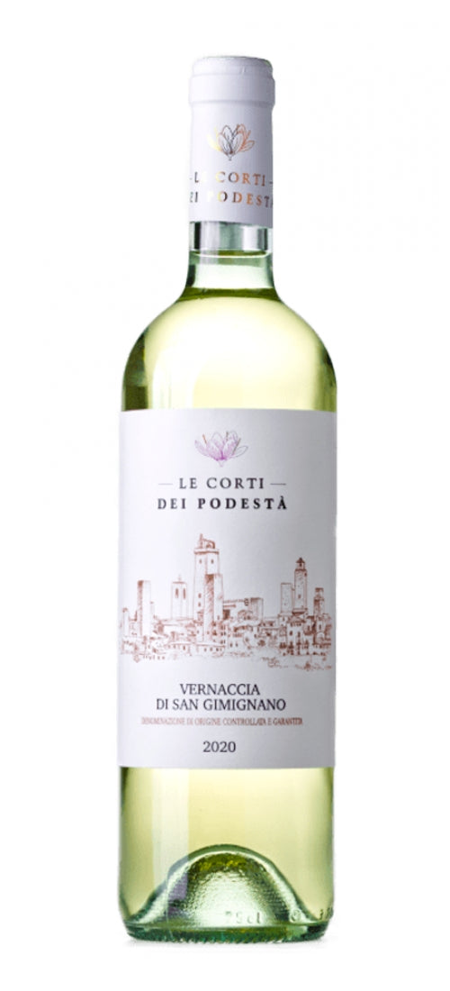 2021 Le Corti dei Podesta Vernaccia di San Gimignano DOCG, Famiglia Cecchi, Tuscany,Italy,