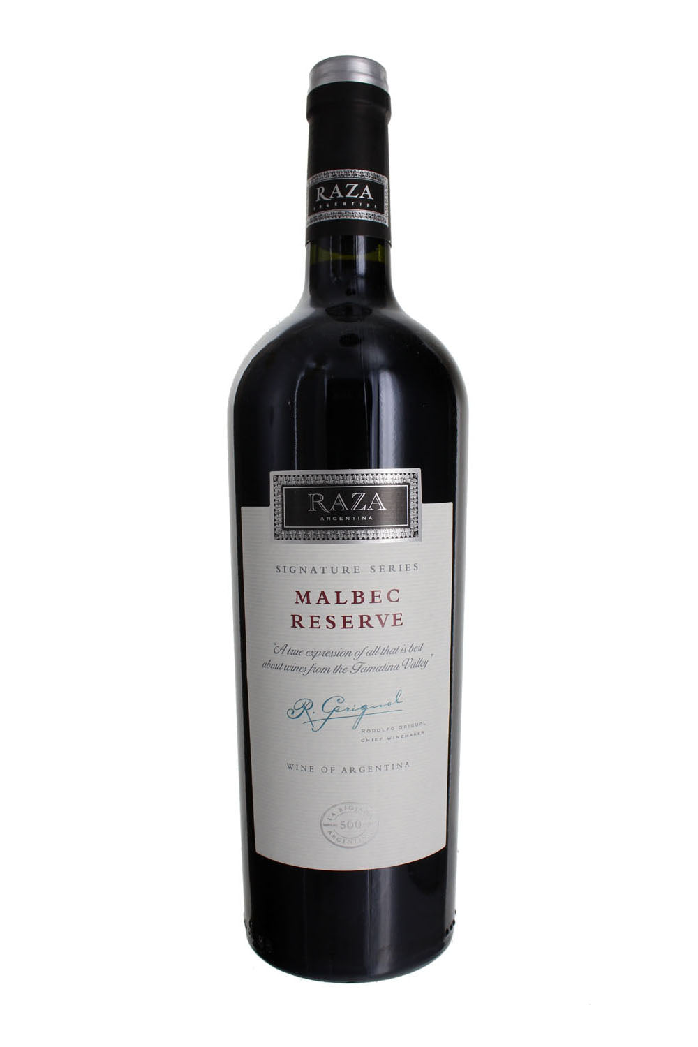 2018 Raza Reserva Malbec, Famatina Valley, Vinas Riojanas.