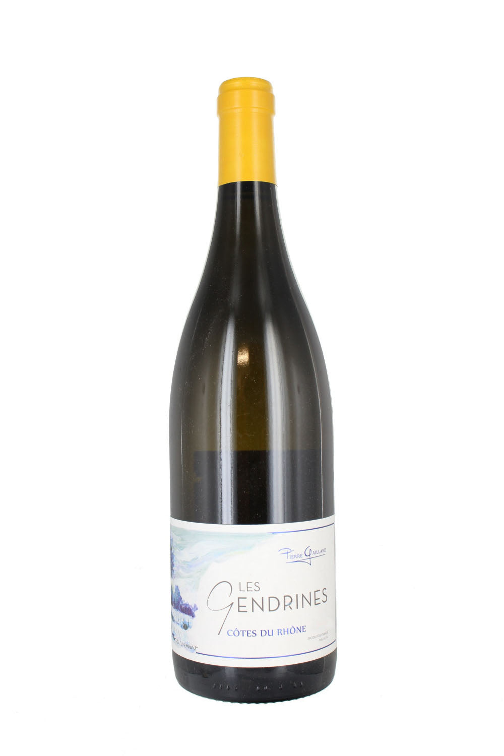 2019 Côtes du Rhone Blanc Les Gendrines, Domaine Pierre Gaillard, Rhône Valley, France.