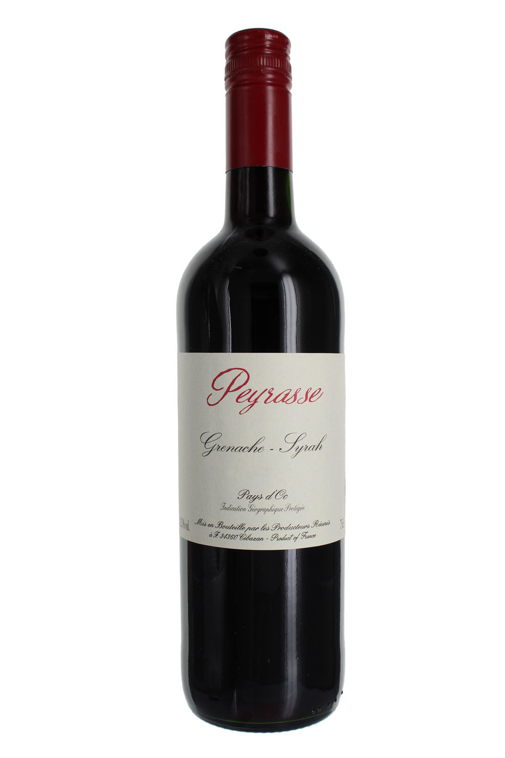 2019 Peyrasse Grenache-Syrah, IGP Pays d'Oc, France.