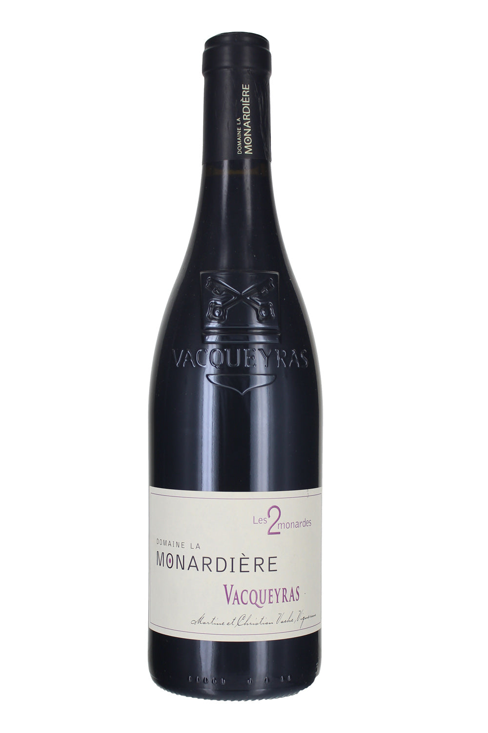 2018 Vacqueyras, Les 2 Monardes, Domaine la Monardière, Rhône Valley, France.
