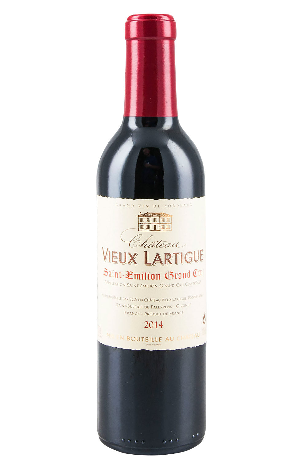 24 Case Of 2014 Vieux Lartigue, St.-Emilion Grand Cru Half Bottles (Wooden Case).