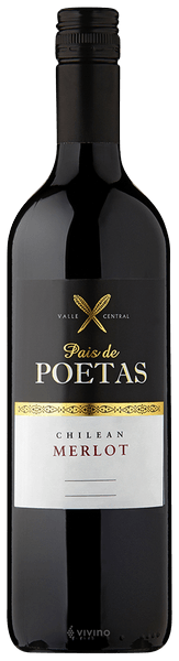 2020 Poetas Famosos Merlot, Valle Central, Chile